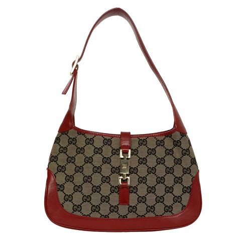 red gucci leather bag|gucci red monogram bag.